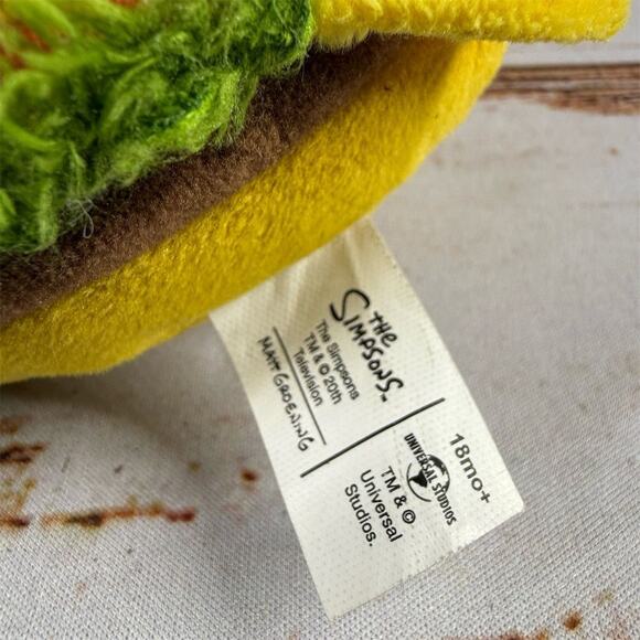 The Simpsons Krusty Burger Plush Toy Small 6-14 in Yellow - Picture 3 of 5